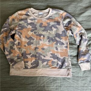 Columbia women’s Camo Crewneck Sweater